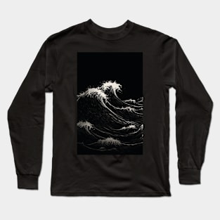 Gothic Japanese Wave Long Sleeve T-Shirt